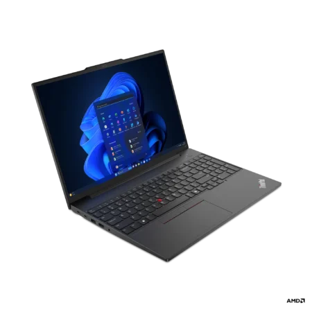 02_ThinkPad_E16_Gen_2_Graphite_Black_IRRGBcameraMetalDcover_Hero_Front_Facing_Left
