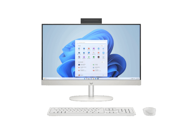 All in One HP 24-cr0065nk - i5 13éme Gen- 8Go - 512 SSD- 23.8" FHD- Intel IRIS XE- No OS- Blanc