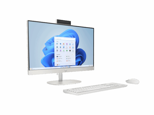 All in One HP 24-cr0065nk - i5 13éme Gen- 8Go - 512 SSD- 23.8" FHD- Intel IRIS XE- No OS- Blanc