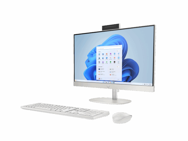 All in One HP 24-cr0065nk - i5 13éme Gen- 8Go - 512 SSD- 23.8" FHD- Intel IRIS XE- No OS- Blanc